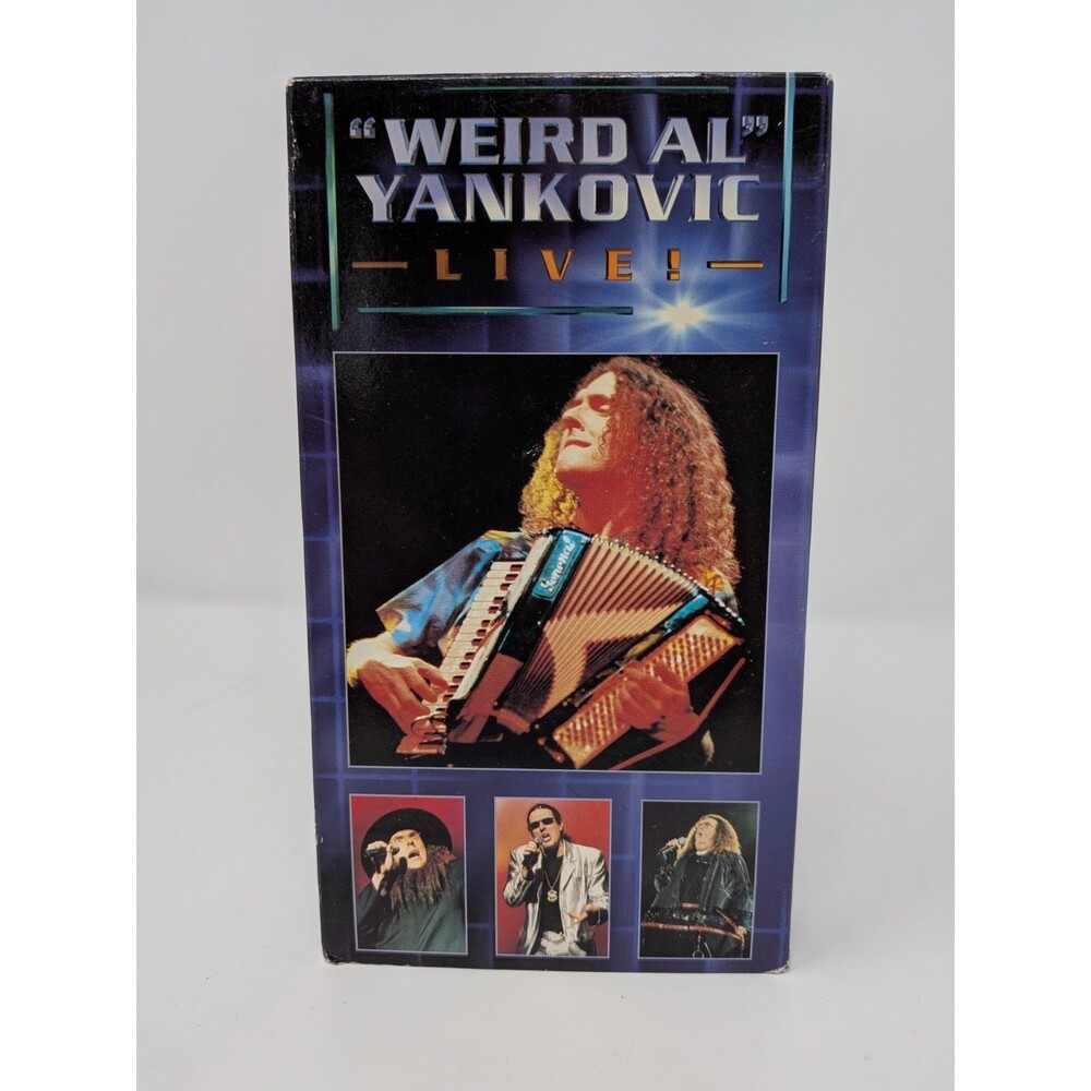 Weird Al Yankovic LIVE VHS 1999 Rare OOP Comedy Concert Tape Bonus Videos